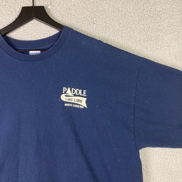 Lake Lure North T-Shirt Mens Size 2XL XXL Adult Blue Graphic Mountain Logo Big‎ - Picture 8 of 8
